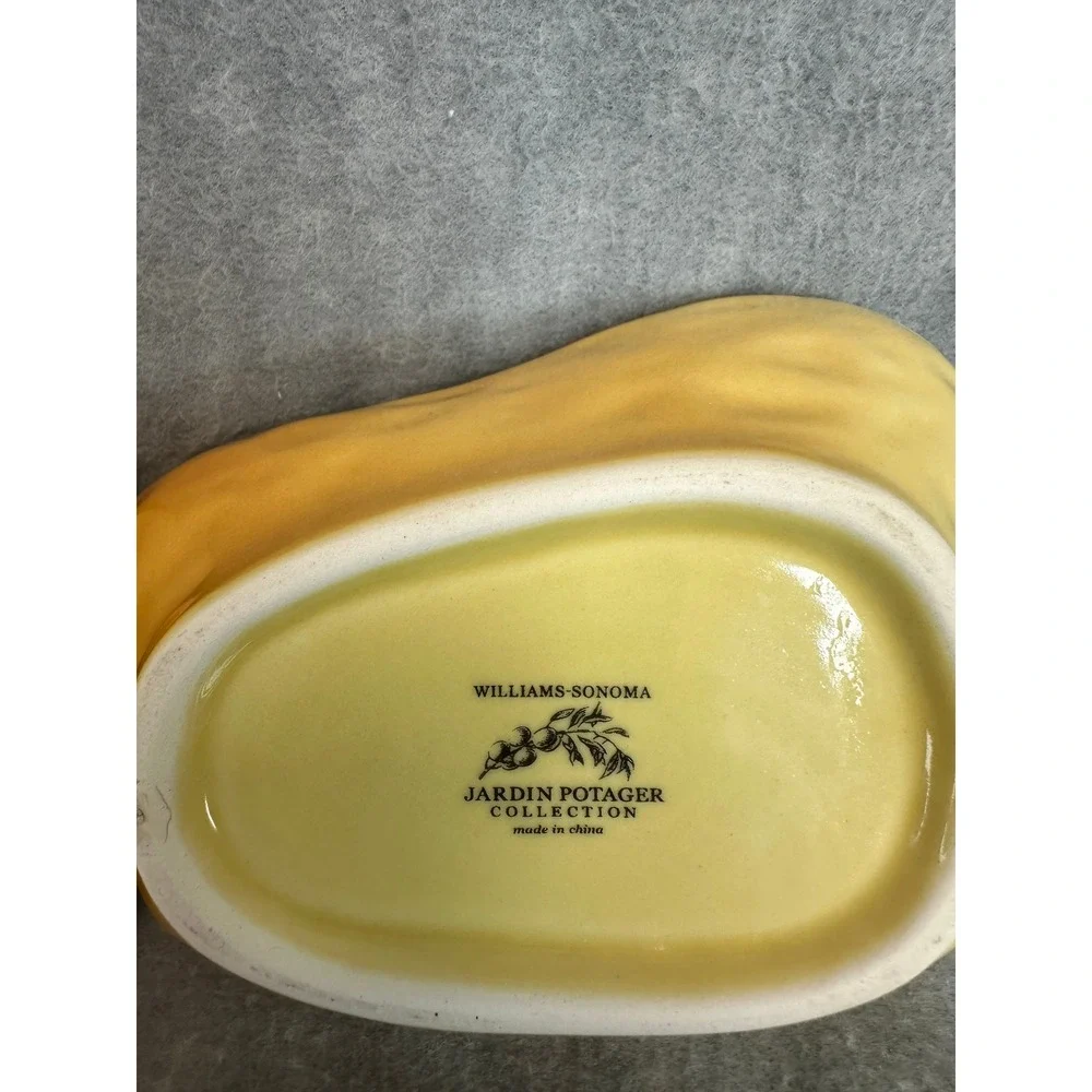 Williams‎ Sonoma Jardin Potager Yellow Bell Pepper Shaped Dip Bowls Set of 2